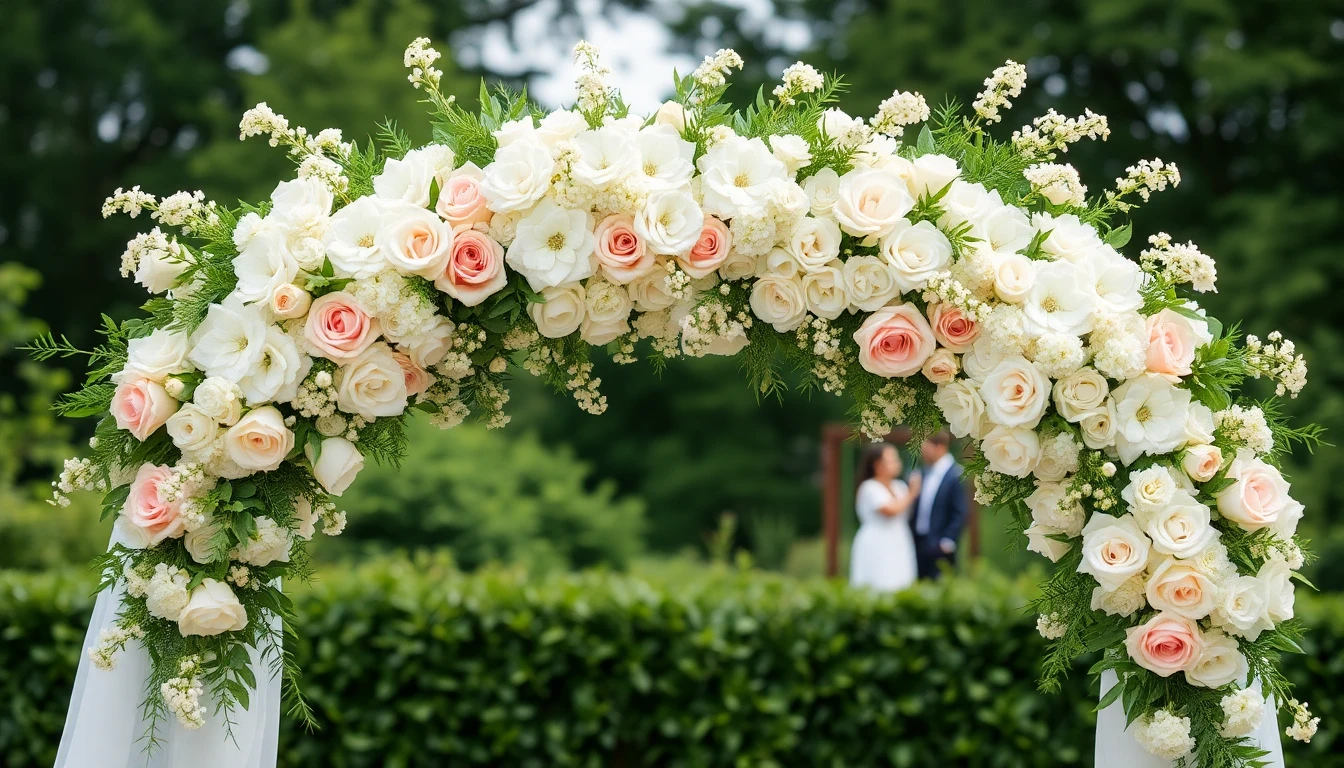 Decoración floral para boda en Quito