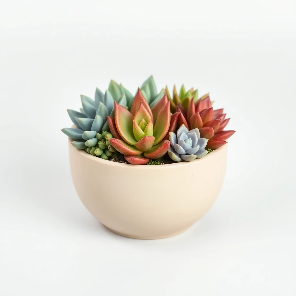 Composición de suculentas decorativas